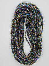 Load image into Gallery viewer, Glass elastic waist beads Chrome
