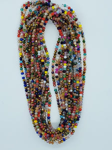 Rainbow Glass Waist Beads