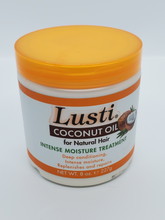 Load image into Gallery viewer, Lusti Coconut oil intense moisture treatment for natural hair
